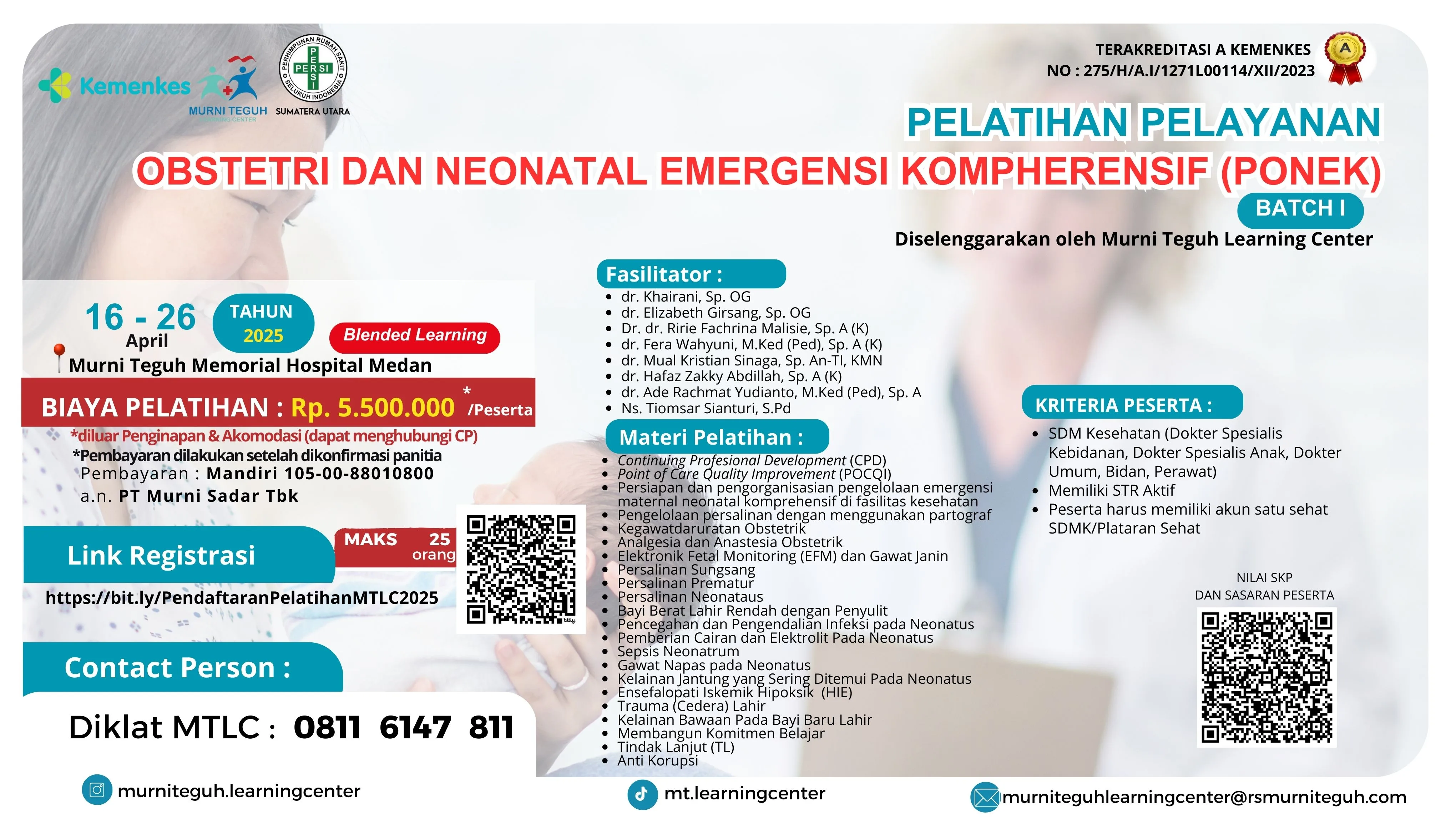 Pelatihan Pelayanan Obstetric & Neonatal Emergensi Komprehensif