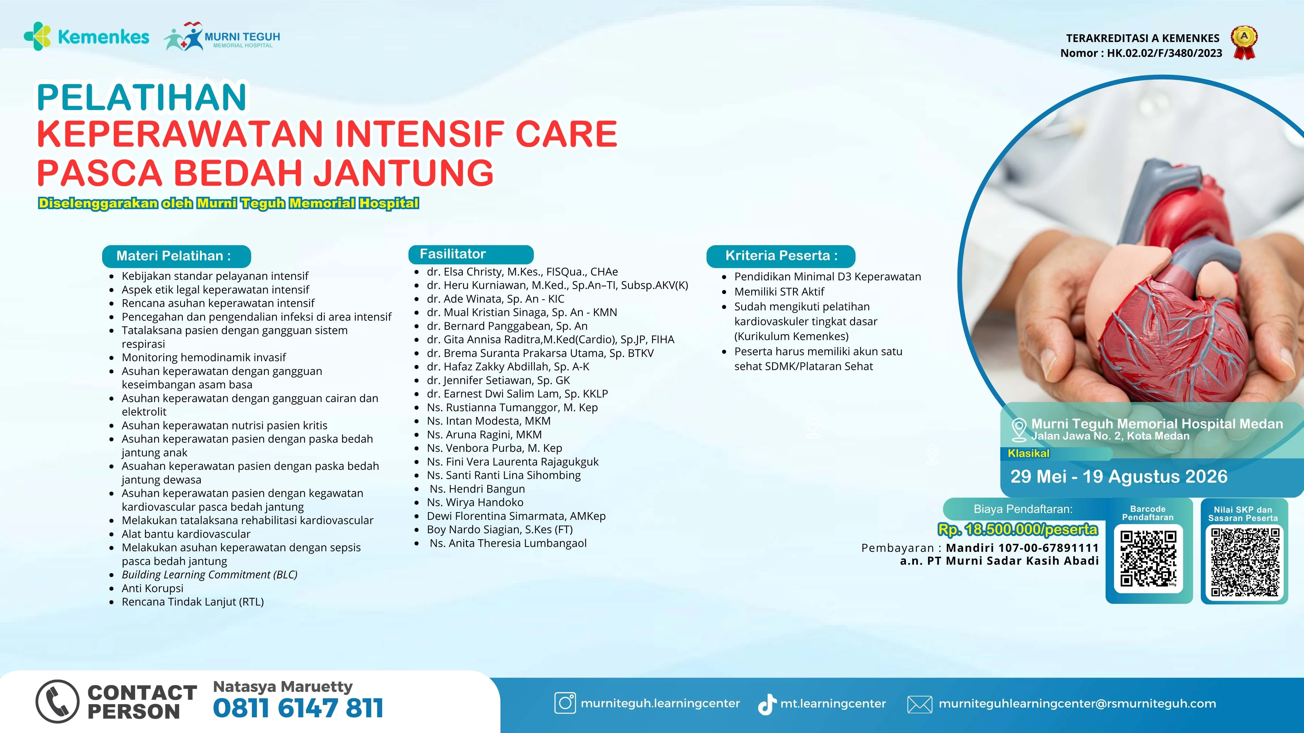 Pelatihan Keperawatan Intensif Care Pasca Bedah Jantung