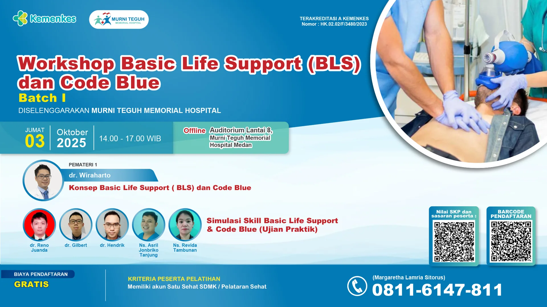 Workshop Basic Life Support (BLS) dan Code Blue Batch I