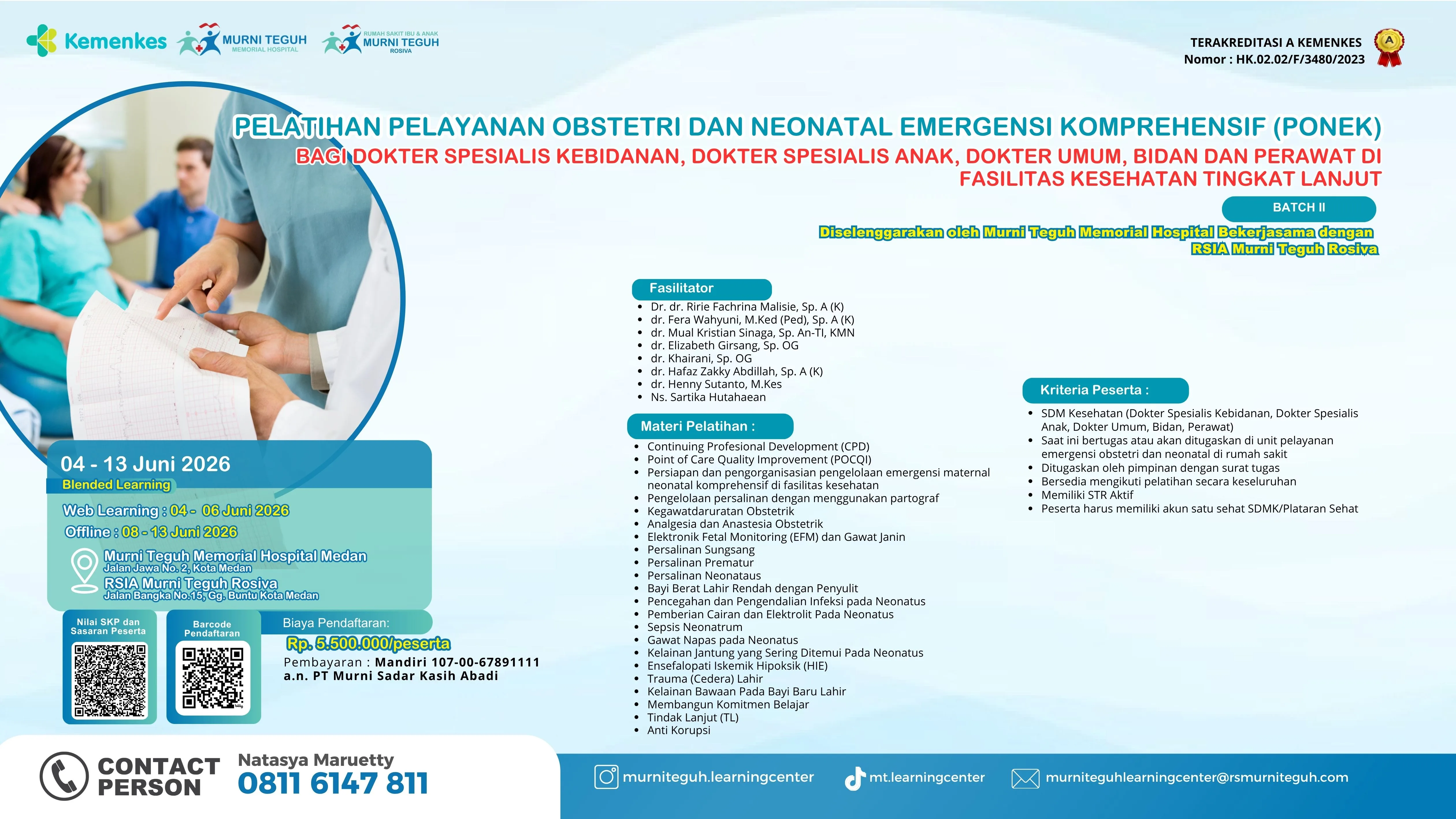 Pelatihan Pelayanan Obstetric & Neonatal Emergensi Komprehensif Batch 2