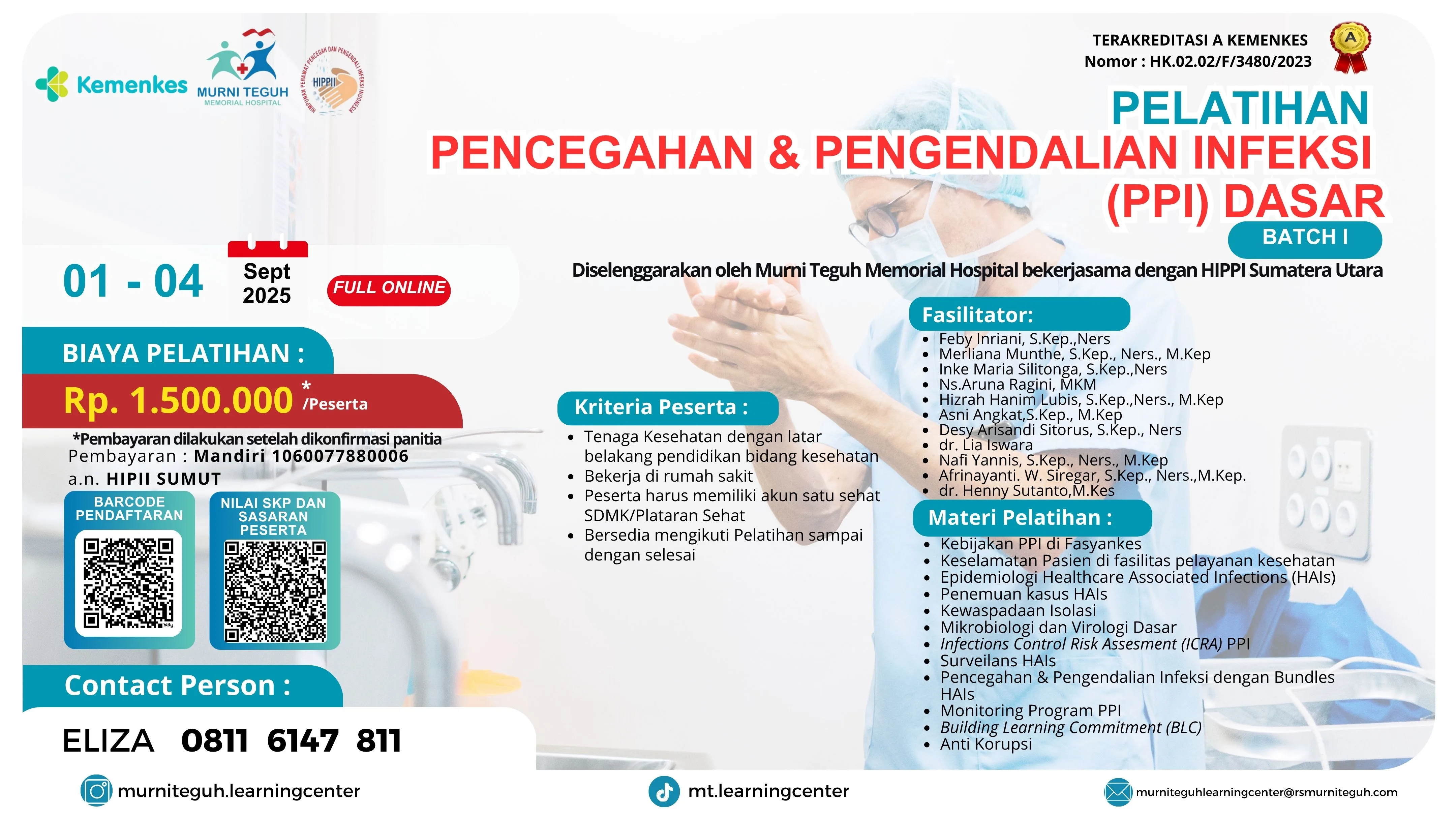 Pelatihan Pencegahan dan Pengendalian Infeksi (PPI) Dasar
