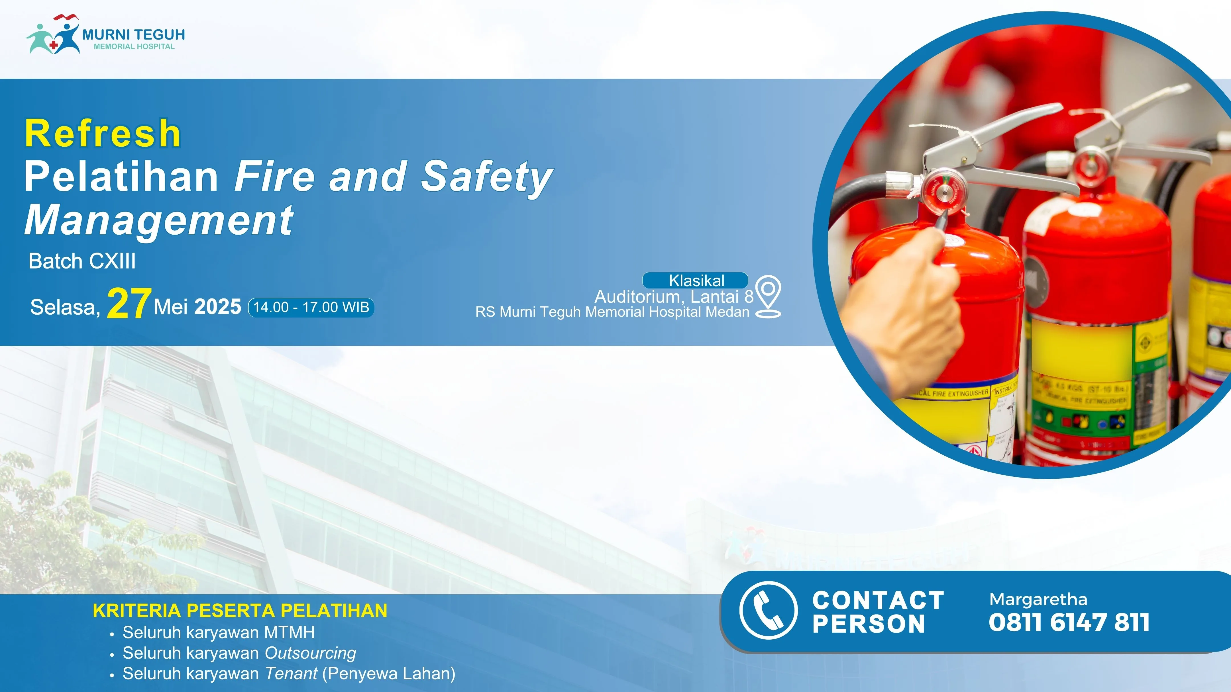 Refresh Pelatihan Fire and Safety Management Batch CXIII