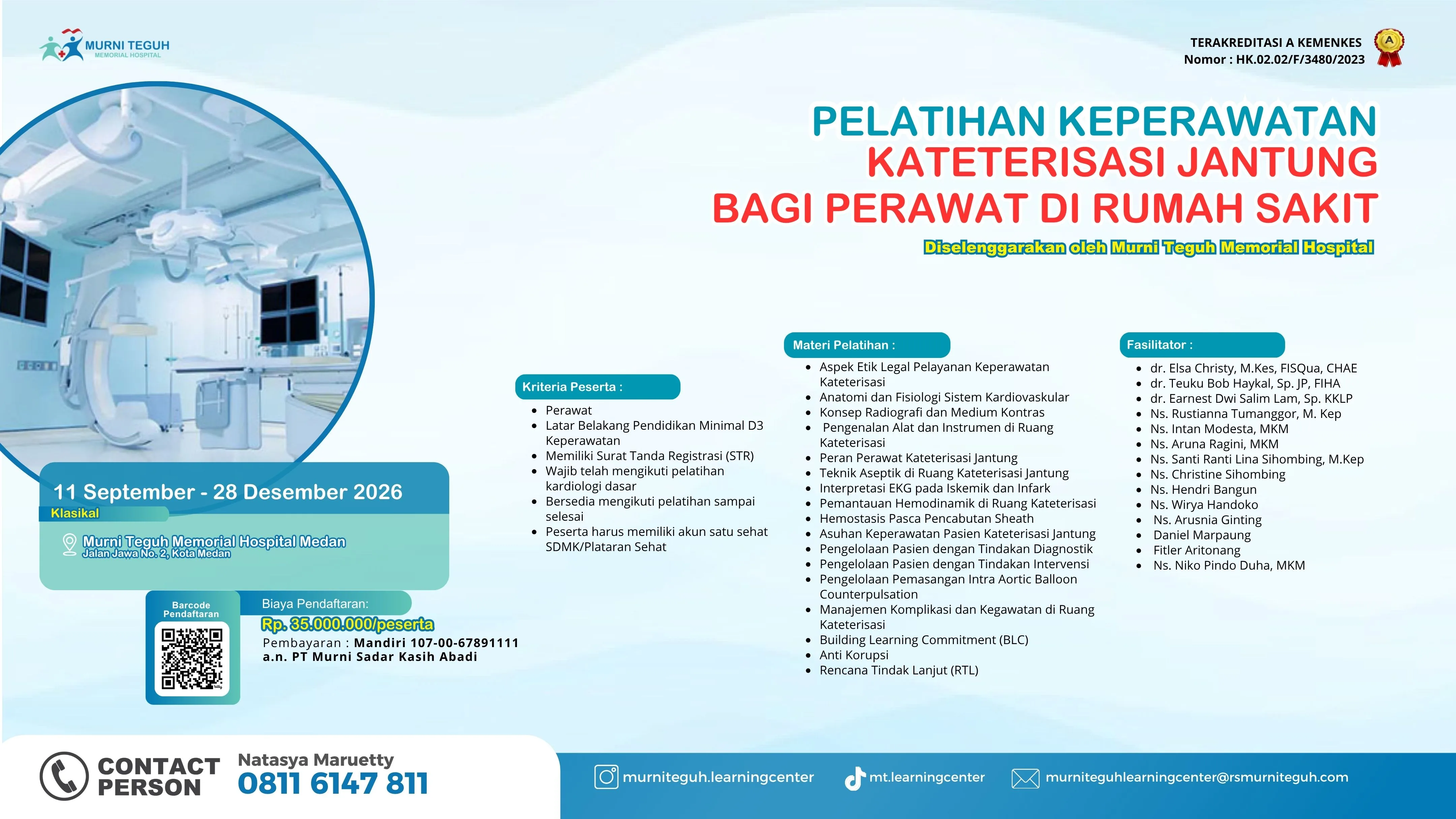 Pelatihan Keperawatan Kateterisasi Jantung Bagi Perawat di Rumah Sakit