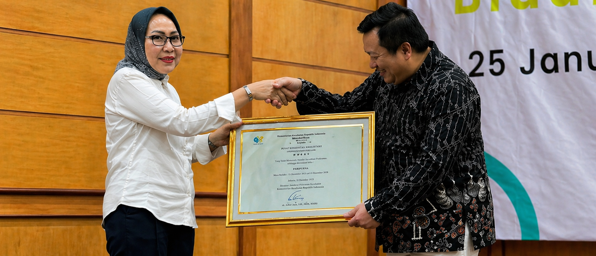 Terakreditasi A oleh Kementerian Kesehatan